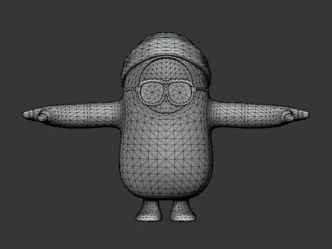 Mr Dappermint Fall Guy - Fortnite 3D Model
