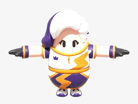 Meg Fall Guy-Fortnite 3D Model