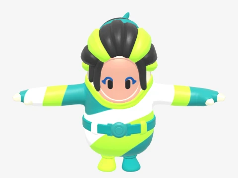 Designer Tsuki Fall Guy - Fortnite 3D Model