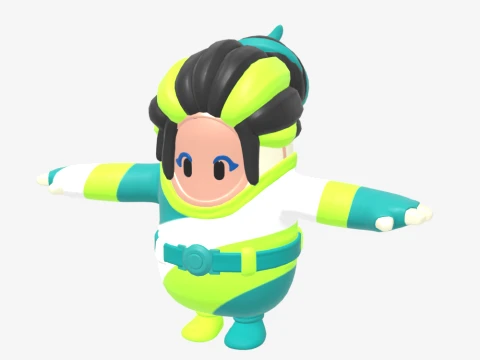 Designer Tsuki Fall Guy - Fortnite 3D Model