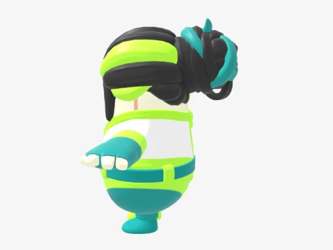 Designer Tsuki Fall Guy - Fortnite 3D Model