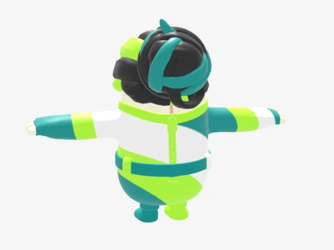 Designer Tsuki Fall Guy - Fortnite 3D Model