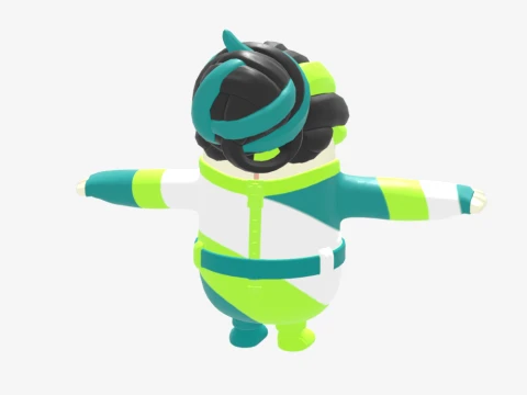 Designer Tsuki Fall Guy - Fortnite 3D Model