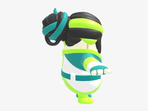 Designer Tsuki Fall Guy - Fortnite 3D Model