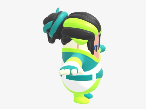 Designer Tsuki Fall Guy - Fortnite 3D Model