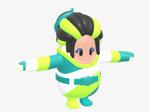 Designer Tsuki Fall Guy - Fortnite 3D Model