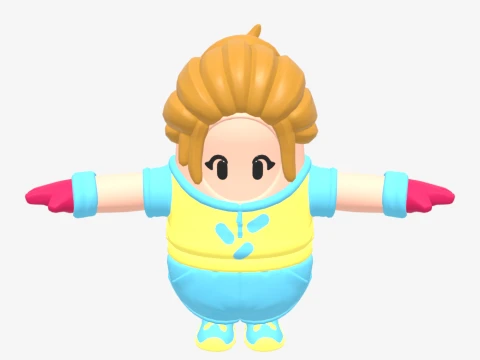 Dee Fall Guy - Fortnite 3D Model