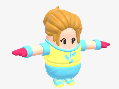 Dee Fall Guy - Fortnite 3D Model