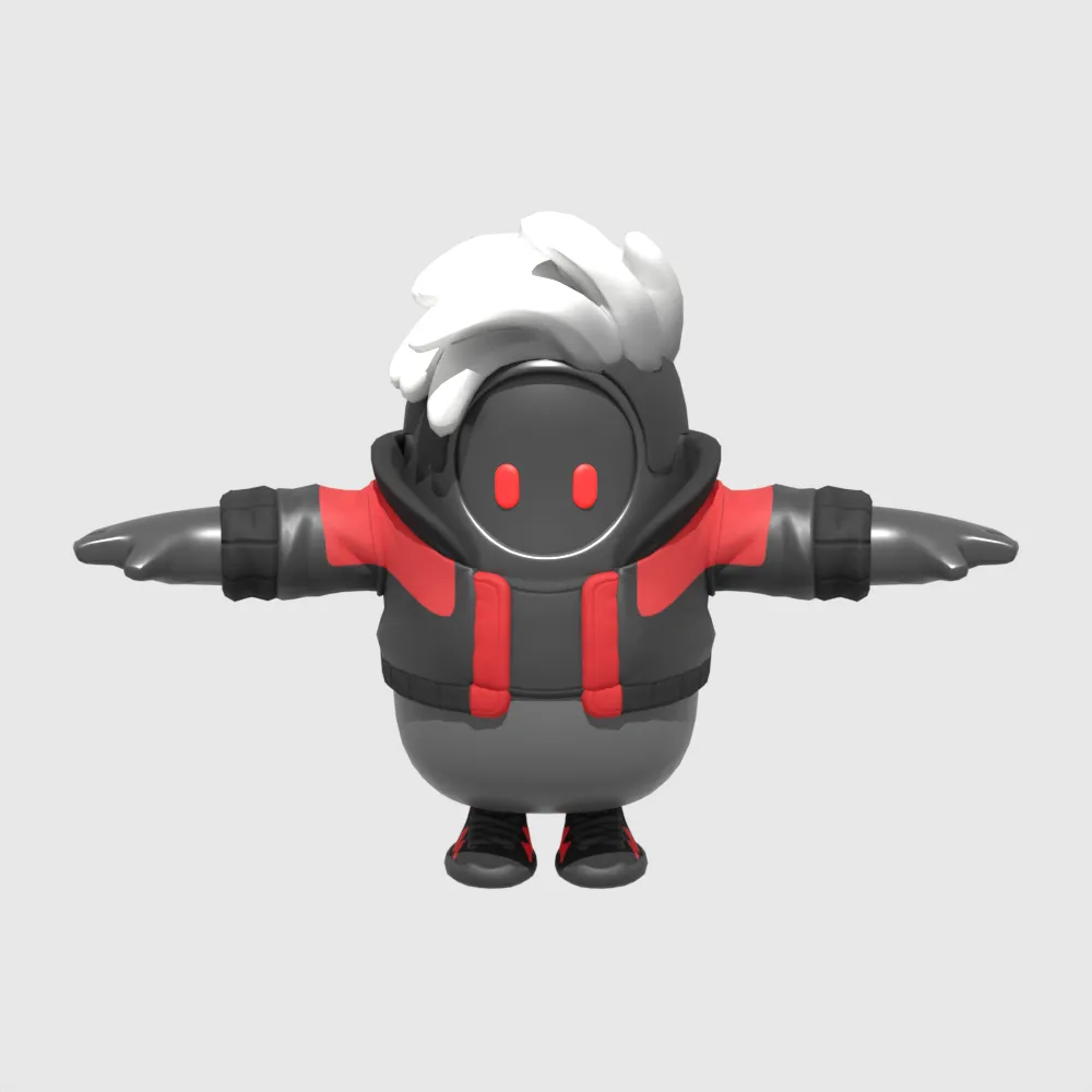 Shinji Fall Guy - Fortnite 3D Model .c4d .max .obj .3ds .fbx .stl .blend 