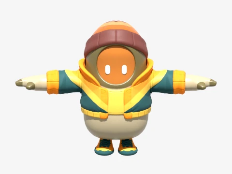 Mancake Fall Guy - Fortnite 3D Model