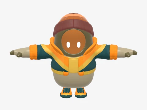 Mancake Fall Guy - Fortnite 3D Model