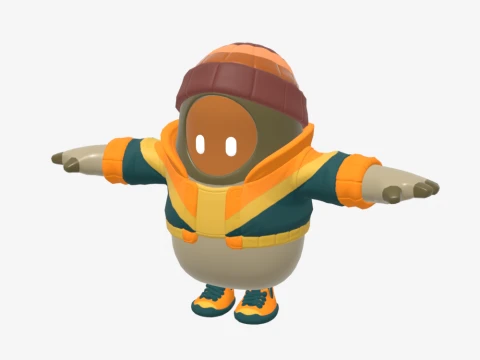 Mancake Fall Guy - Fortnite 3D Model