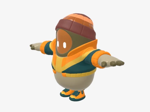 Mancake Fall Guy - Fortnite 3D Model