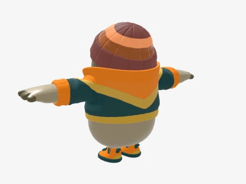 Mancake Fall Guy - Fortnite 3D Model