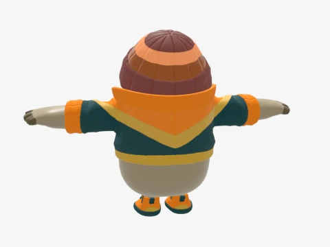 Mancake Fall Guy - Fortnite 3D Model