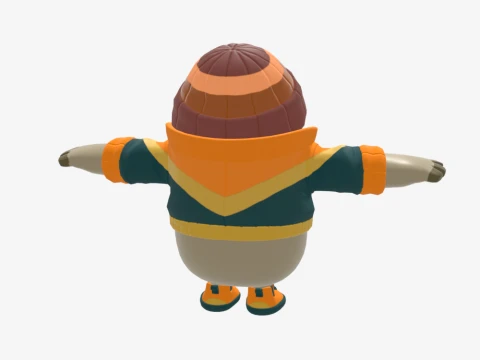 Mancake Fall Guy - Fortnite 3D Model