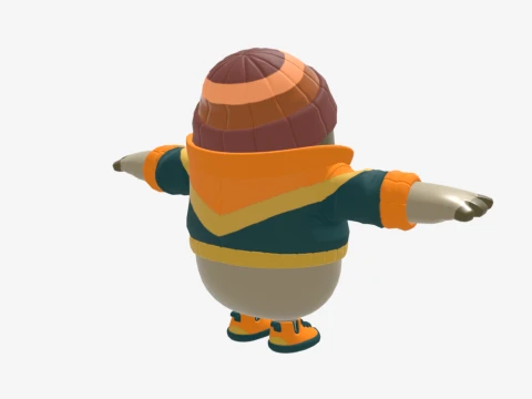 Mancake Fall Guy - Fortnite 3D Model