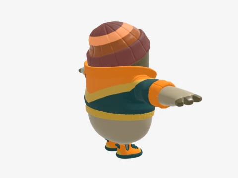 Mancake Fall Guy - Fortnite 3D Model