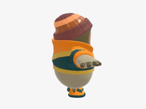 Mancake Fall Guy - Fortnite 3D Model