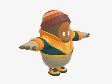 Mancake Fall Guy - Fortnite 3D Model