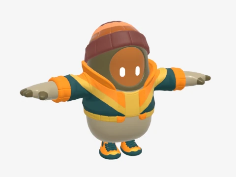 Mancake Fall Guy - Fortnite 3D Model