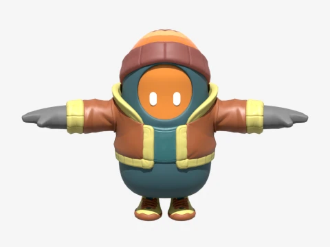 Major Mancake Fall Guy - Fortnite 3D Model