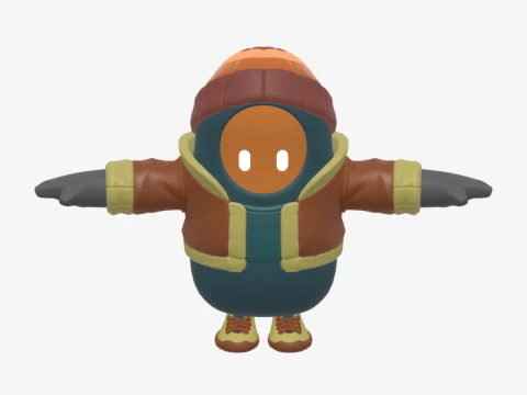 Major Mancake Fall Guy - Fortnite 3D Model