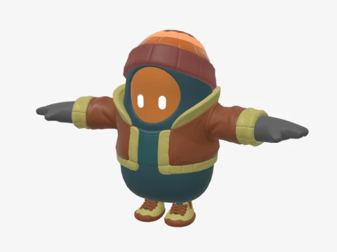 Major Mancake Fall Guy - Fortnite 3D Model