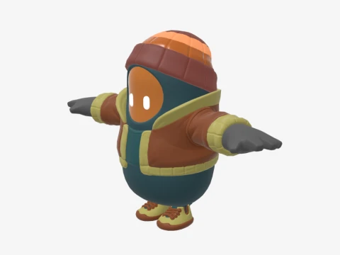 Major Mancake Fall Guy - Fortnite 3D Model