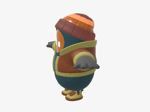 Major Mancake Fall Guy - Fortnite 3D Model