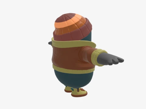Major Mancake Fall Guy - Fortnite 3D Model