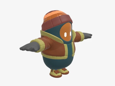 Major Mancake Fall Guy - Fortnite 3D Model