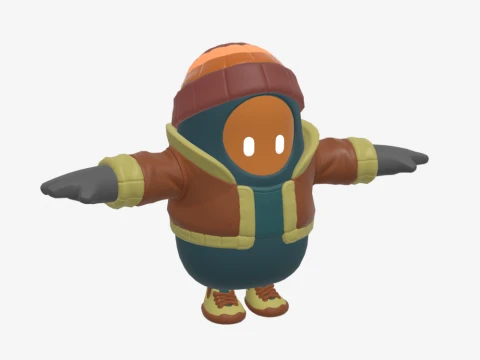 Major Mancake Fall Guy - Fortnite 3D Model