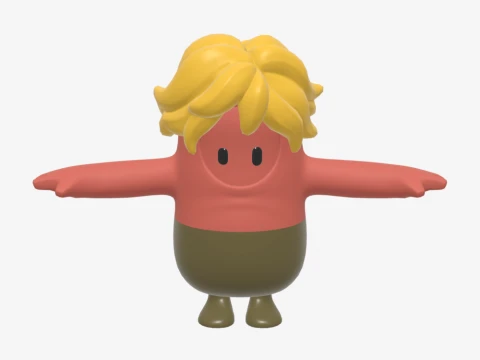 Castaway Jonesy Fall Guy - Fortnite 3D Model