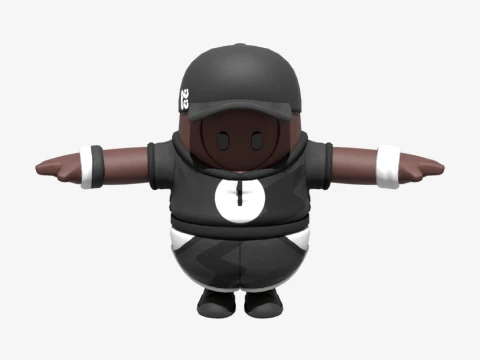 Comandante secundario Fall Guy - Fortnite Modelo 3D