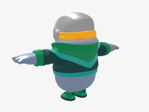 DJ Yonder Fall Guy - Fortnite 3D Model