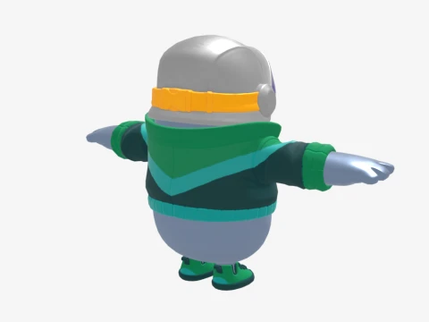 DJ Yonder Fall Guy - Fortnite 3D Model