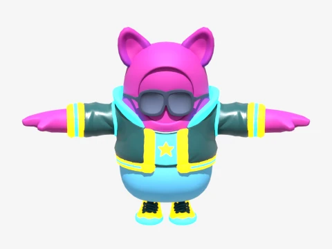 DJ Bop Fall Guy - Fortnite 3D Model