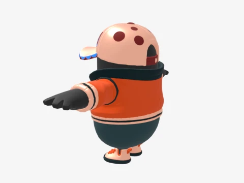 Haxsaur Fall Guy - Fortnite 3D Model