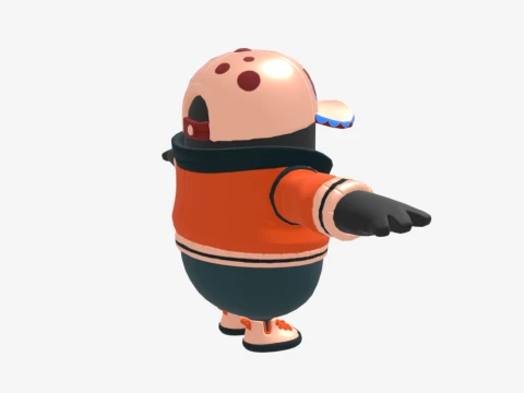 Haxsaur Fall Guy - Fortnite 3D Model
