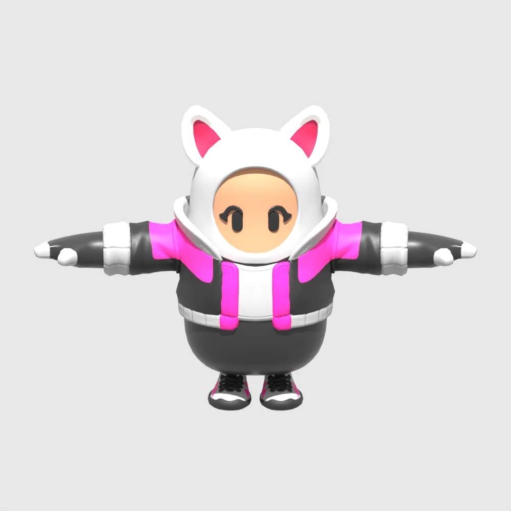 Vi Fall Guy - Fortnite 3D Model .c4d .max .obj .3ds .fbx .stl .blend 
