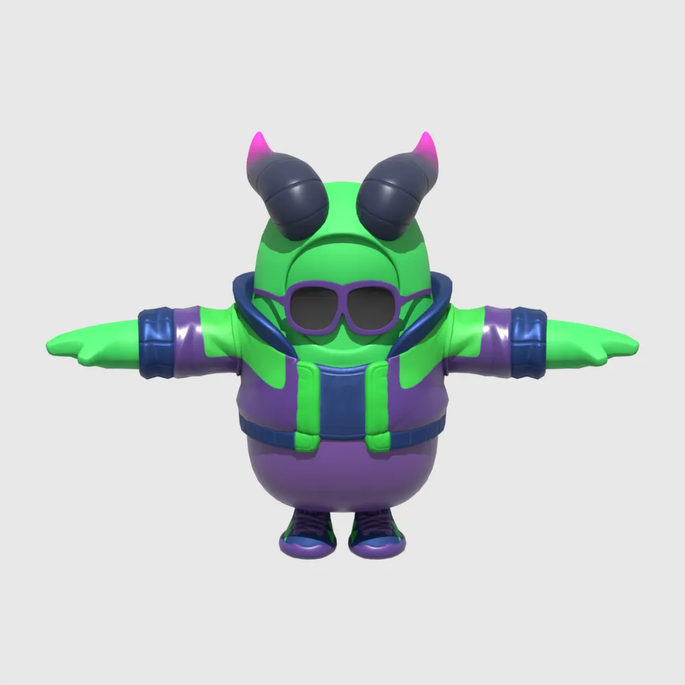 Ravina Fall Guy - Fortnite 3D Model .c4d .max .obj .3ds .fbx .stl .blend 