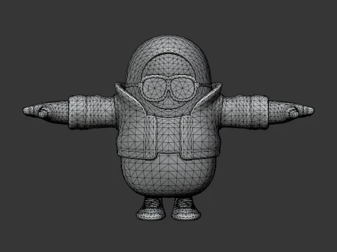 Tactical Elite Wastelander Fall Guy - Fortnite 3D Model