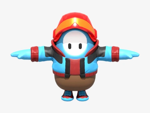 Heavy Grunt Wastelander Fall Guy - Fortnite 3D Model