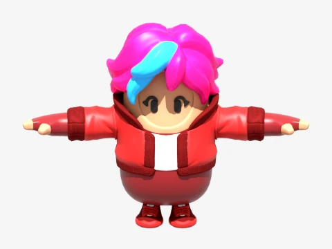 Mika Fall Guy-Fortnite Modello 3D