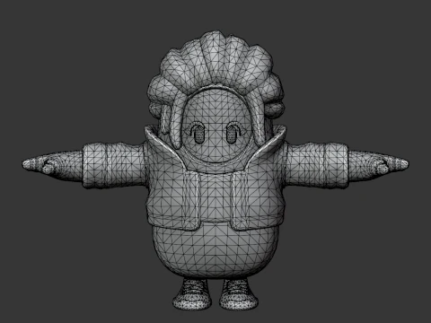 Trinity Trooper Fall Guy - Fortnite 3D Model