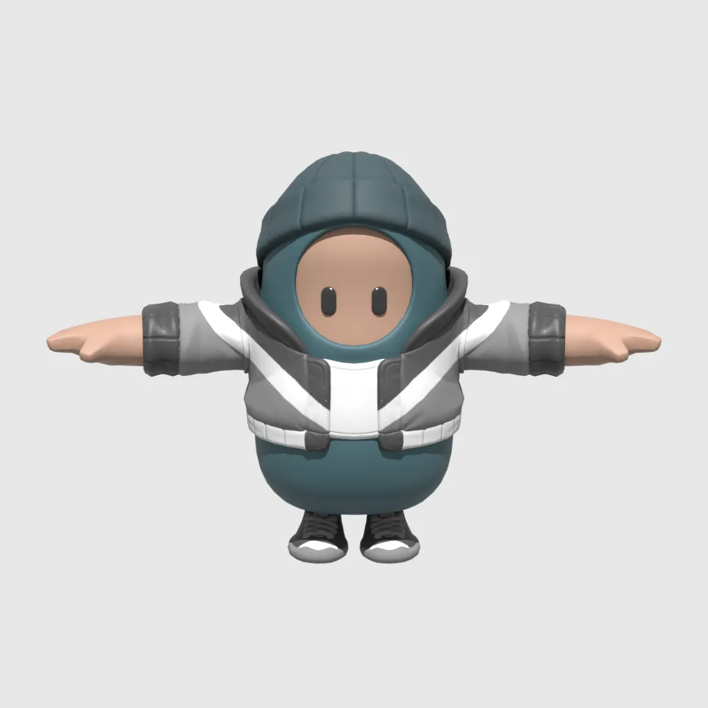Phantasm Fall Guy - Fortnite 3D Model .c4d .max .obj .3ds .fbx .stl .blend 