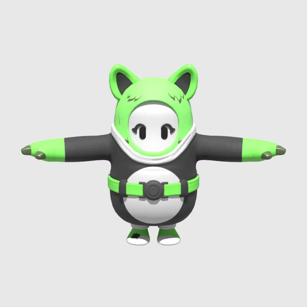 Spooky Team Leader Fall Guy - Fortnite 3D Model .c4d .max .obj .3ds .fbx .stl .blend