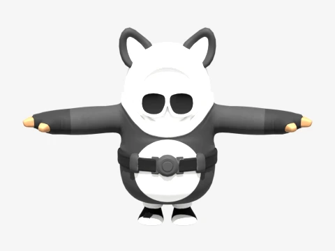 PANDA Team Leader Fall Guy - Fortnite 3D Model