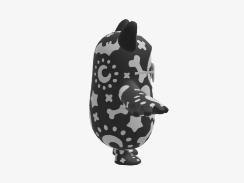 Skull Squad Leader Fall Guy - Fortnite 3D Model
